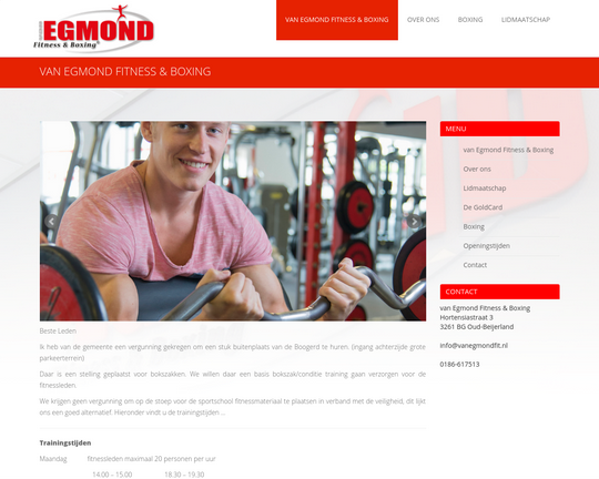 Van Egmond Fitness & Boxing Logo