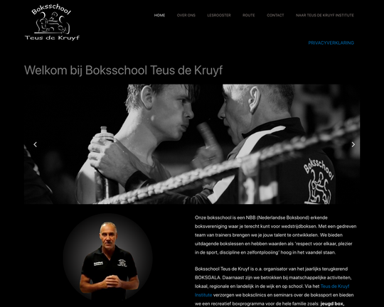 Boksschool Teus de Kruyf Logo